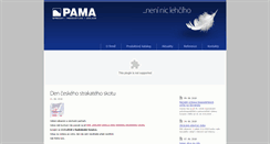 Desktop Screenshot of pamaas.cz